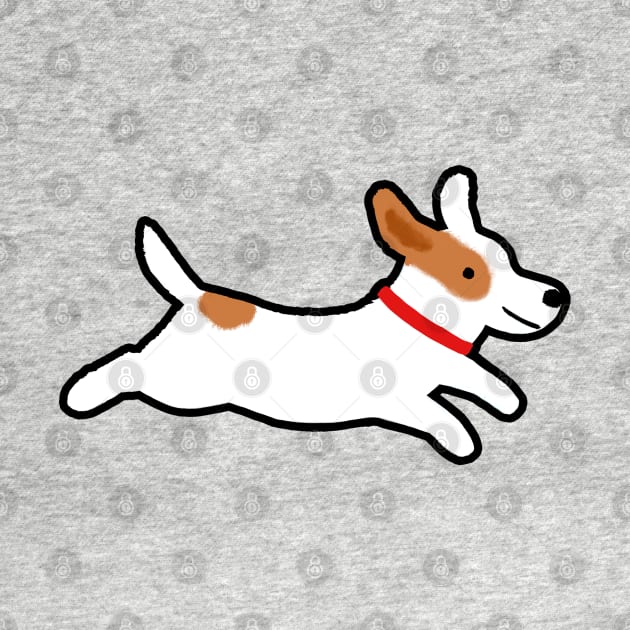 Cute Jack Russell Terrier Cartoon Dog by Coffee Squirrel